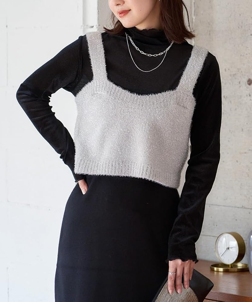 TAN × UNUSED タン ニット キャミソール ベスト ビスチェ TAN × UNUSED タン ニット キャミソール ベスト ビスチェ